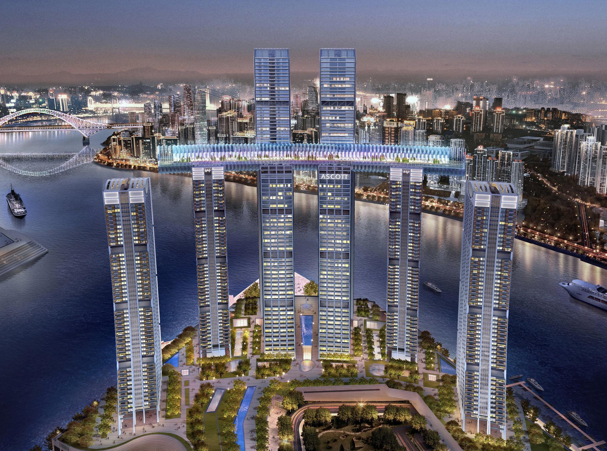 Ascott Raffles City Чунцін Екстер'єр фото